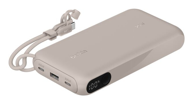 BELKIN 20k Pd20w Power Bank With Display Sand