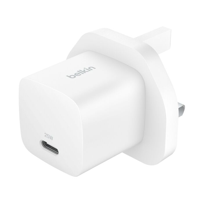 BELKIN Wall Charger - Boostcharge - 25w Compact USB-c  Pps - White