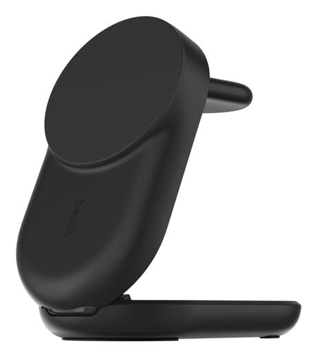 BELKIN Magnetic Wireless Charger - Ultracharge - 3-in-1 With Qi2 25w - Black Round