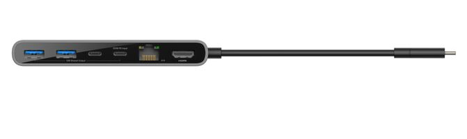 BELKIN Connect 8-in-1 USB-c Hub With Dual USB-c Gray