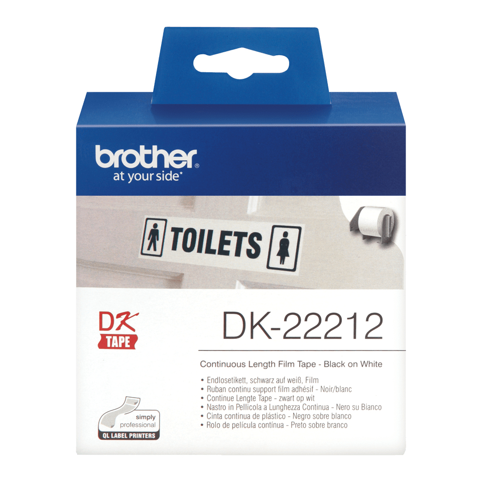 BROTHER Continuous Film 62mm White 15.24m (dk-22212)
