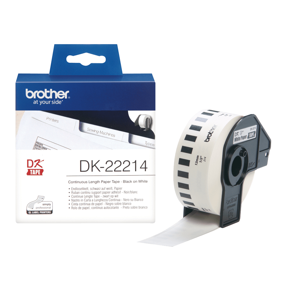 BROTHER Paper 12mm White 30.48m (dk22214)