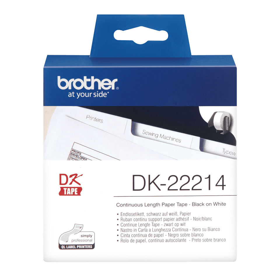 BROTHER Paper 12mm White 30.48m (dk22214)