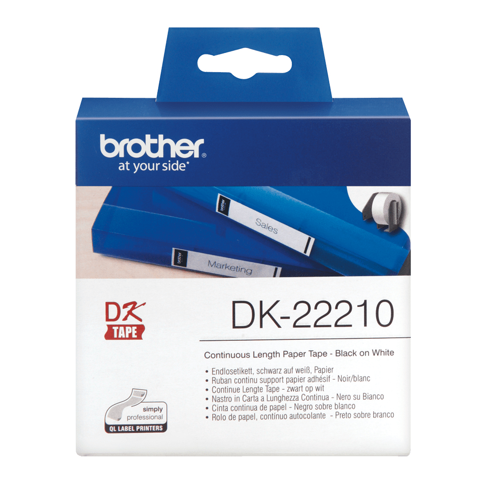 BROTHER Paper 29mm White 30.48m (dk22210)