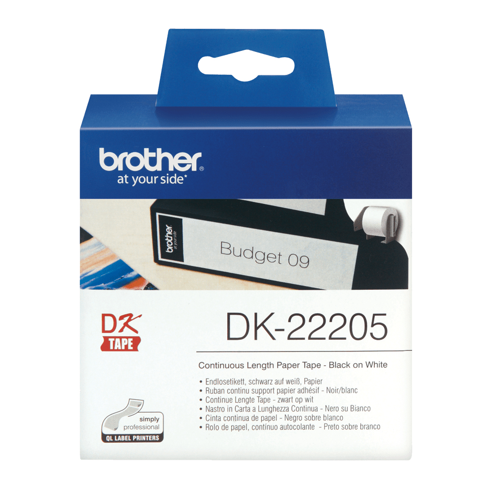 BROTHER Paper 62mm White 30.48m (dk22205)