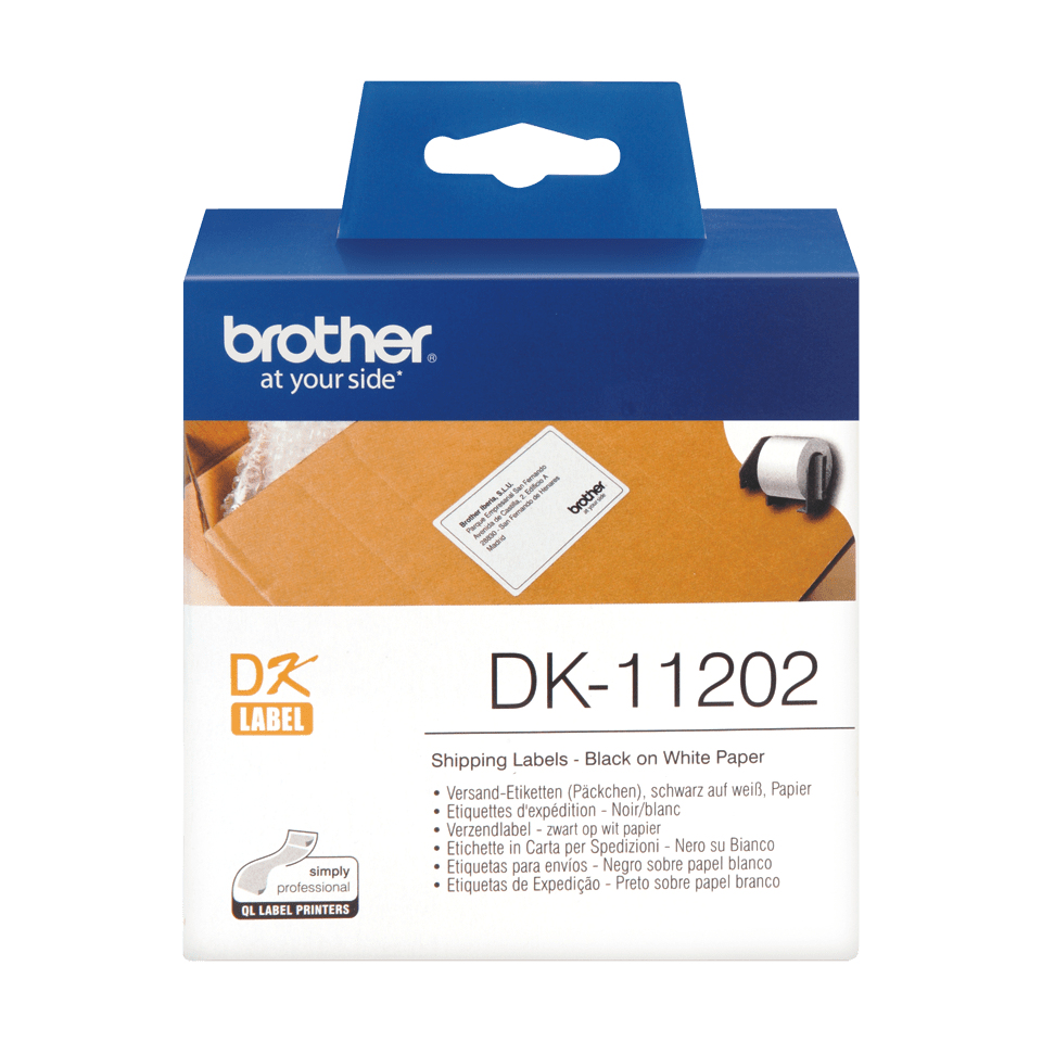 BROTHER Shipping Label (62x100mm) Paper 300 Labels (dk11202)