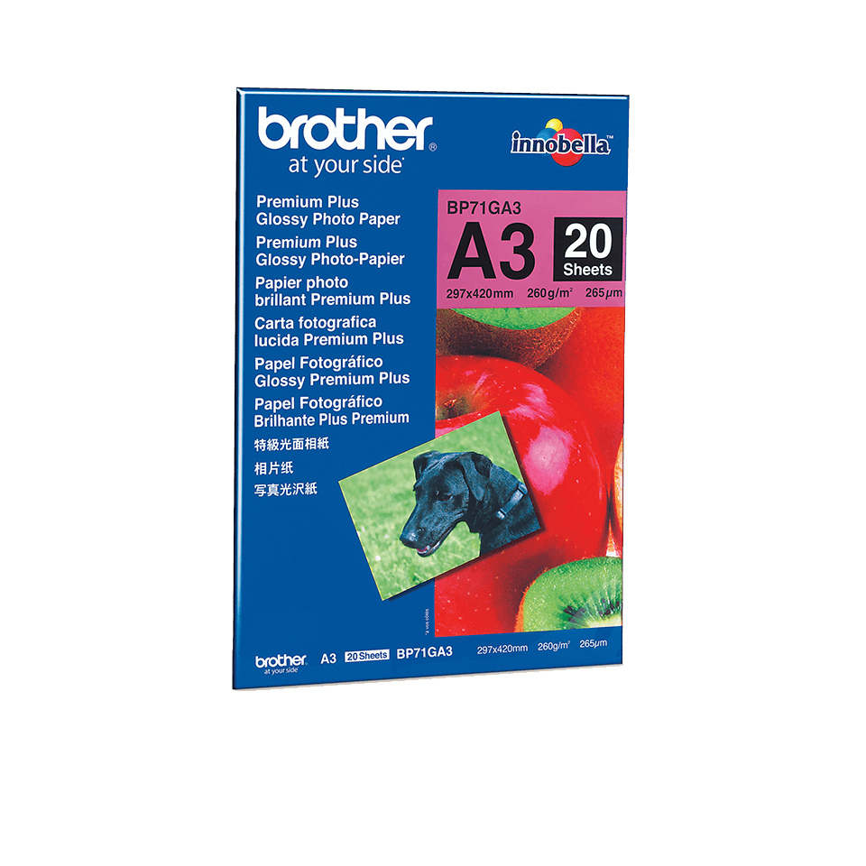 BROTHER Glossy Photo Paper A3 (20 Sheets)