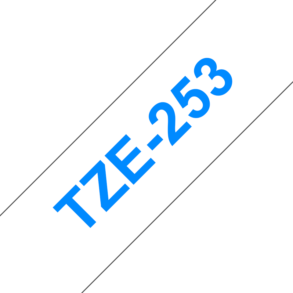BROTHER Tape 24mm Lami Blue On White (tze-253)