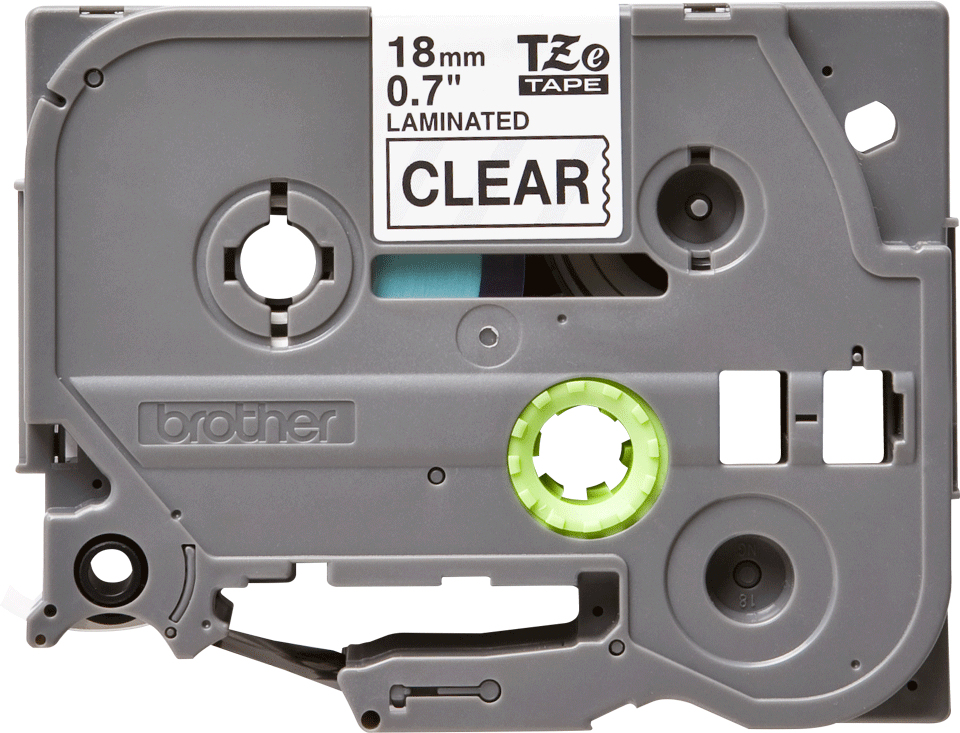 BROTHER Tape 18mm Lami Black On Clear (tze-141)