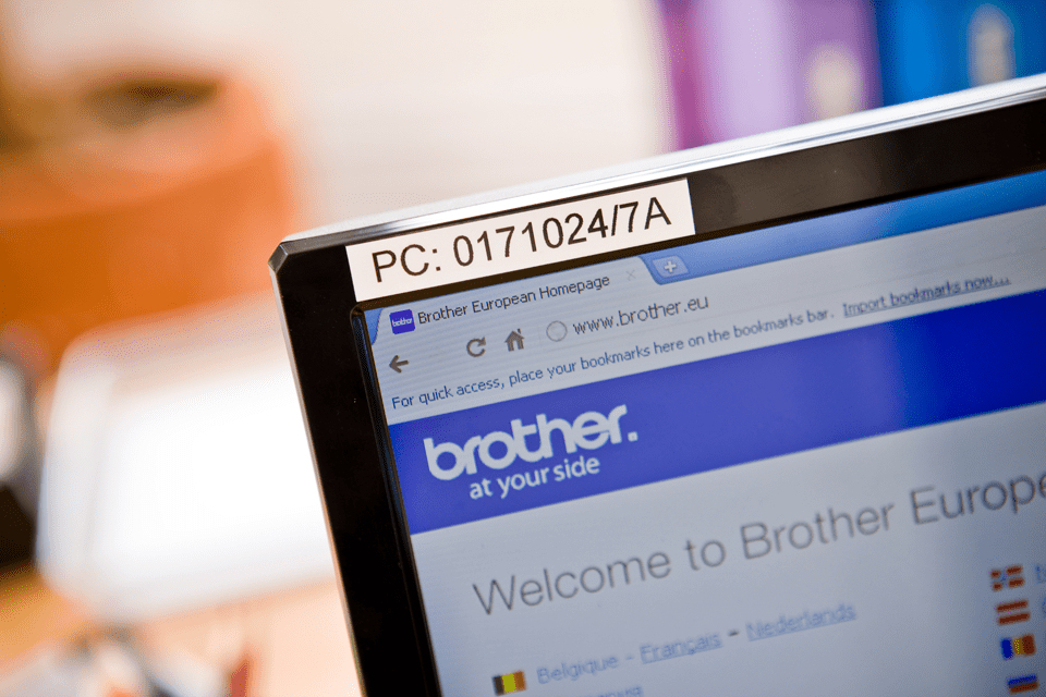 BROTHER Tape 12mm Lami Black On White (tze-231)