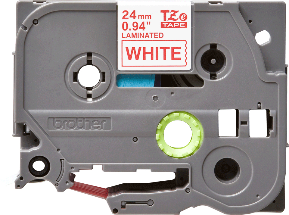 BROTHER Tape 24mm Lami Red On White (tze-252)