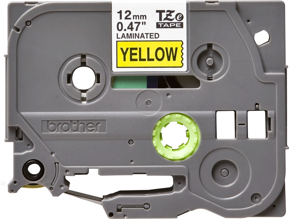 BROTHER Tape 12mm Lami Black On Yellow 8m (tze-631)