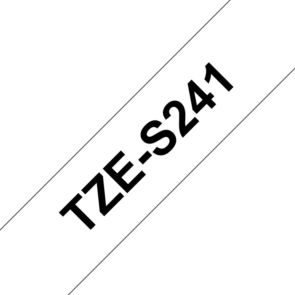 BROTHER Tape 18mm Black On White (tze-s241)