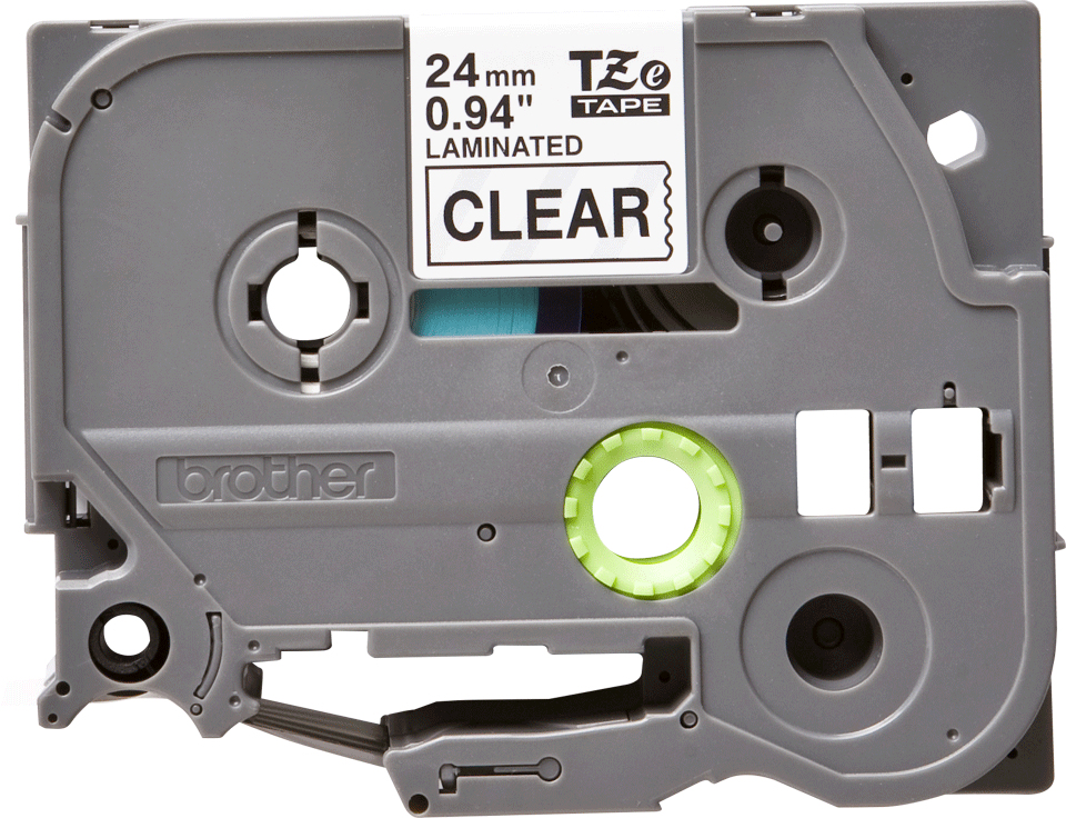 BROTHER Tape 24mm Lami Black On Clear (tze-151)
