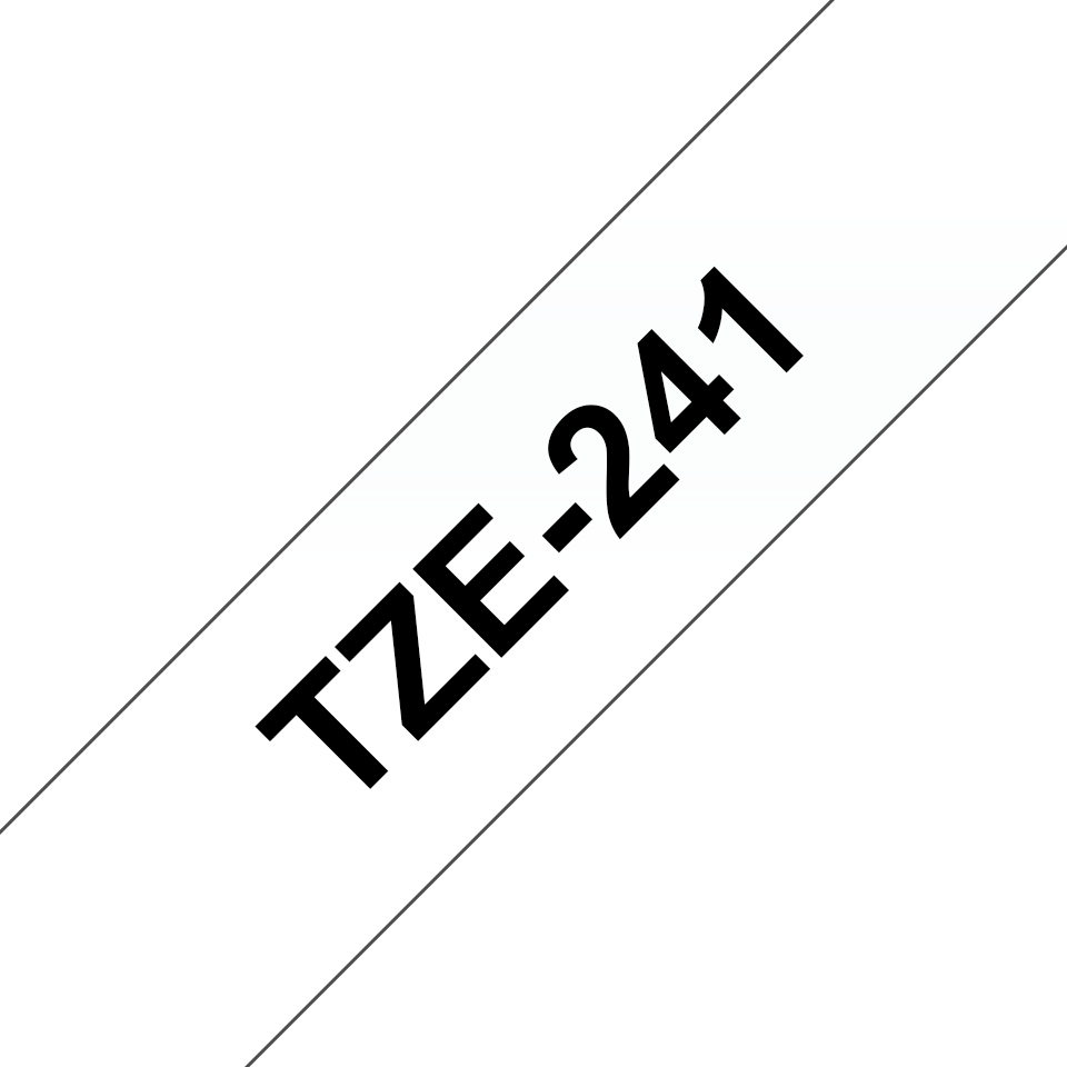 BROTHER Tape 18mm Lami Black On White (tze-241)