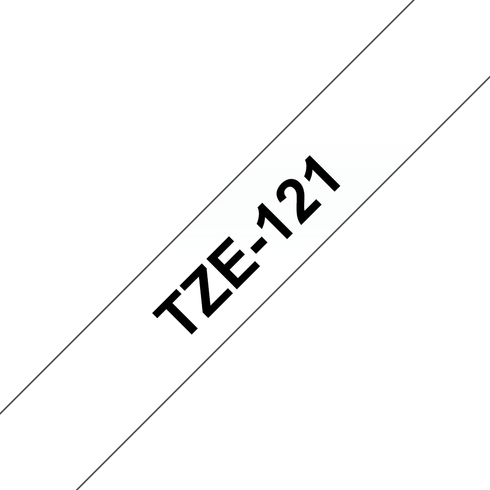 BROTHER Tape 9mm Lami Black On Clear (tze-121)