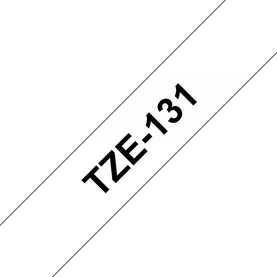 BROTHER Tape 12mm Lami Black On Clear 8m (tze131)