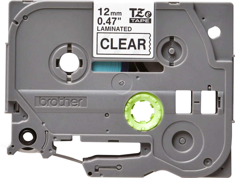 BROTHER Tape 12mm Lami Black On Clear 8m (tze131)