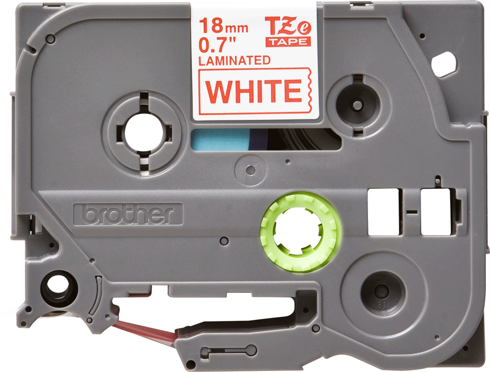 BROTHER Tape 18mm Lami Red On White (tze-242)