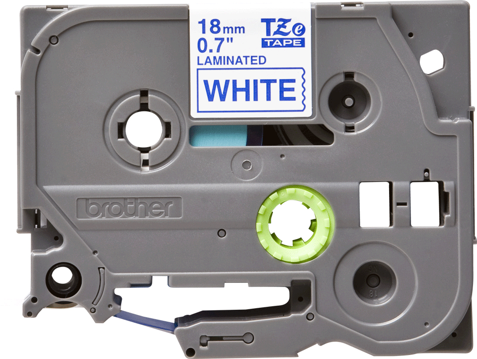 BROTHER Tape 18mm Lami Blue On White (tze-243)
