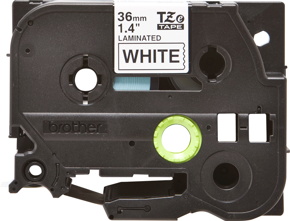 BROTHER Tape 36mm Lami Black On White (tze-261)