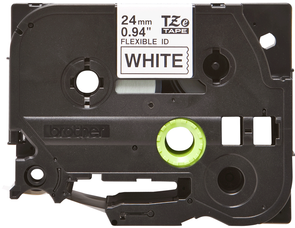 BROTHER Flexible Tape 24mm Black On White (tze-fx251)