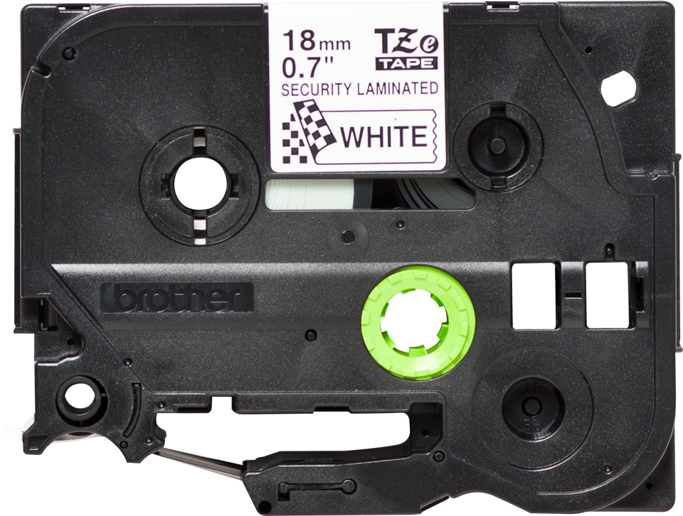 BROTHER Tape 18mm Black On White Security (tze-se4)