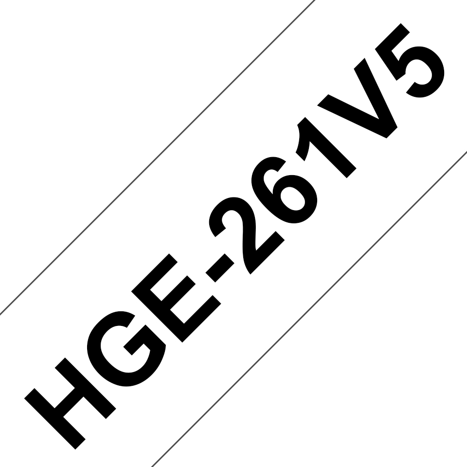 BROTHER Tape 36mm High Grade Laminated Black On White 5 Pack (hge-261v5)