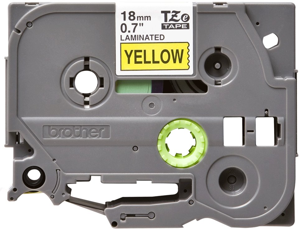 BROTHER Tape 18mm Lami Black On Yellow (tze-641)