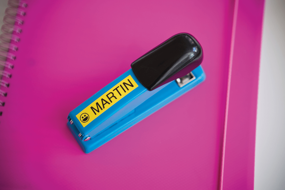BROTHER Tape 18mm Lami Black On Yellow (tze-641)