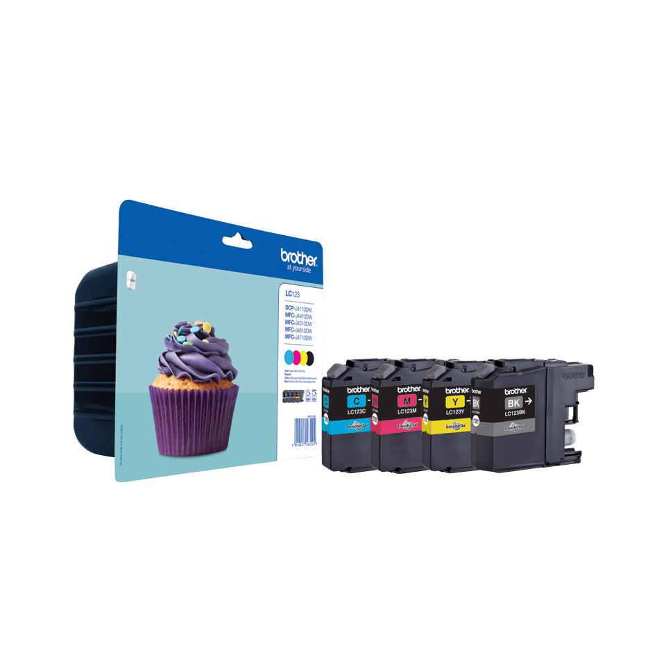 BROTHER Ink Cartridge - Lc123 - Multipack - 600 Pages - Black / Cyan / Magenta / Yellow