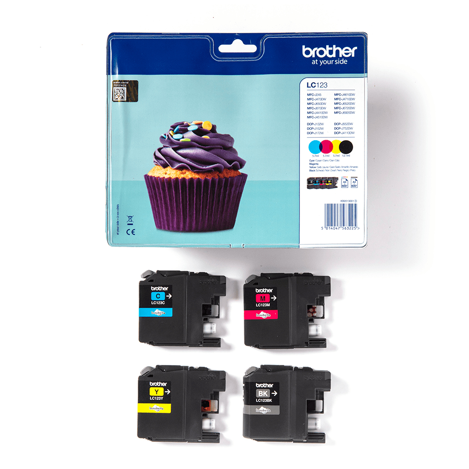 BROTHER Ink Cartridge - Lc123 - Multipack - 600 Pages - Black / Cyan / Magenta / Yellow