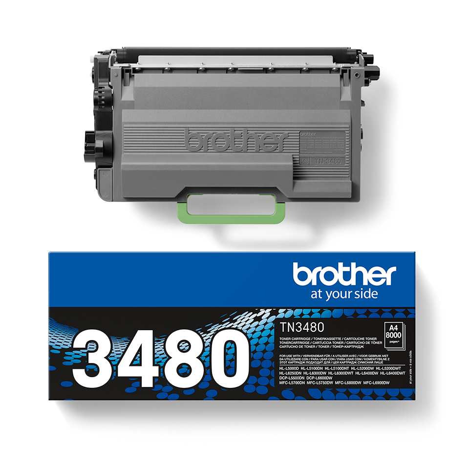 BROTHER Toner Cartridge - Tn3480 - 8000 Pages - Black