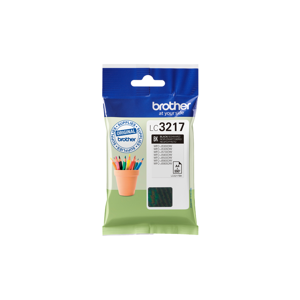 BROTHER Ink Cartridge - Lc3217bk -  550 Pages - Black