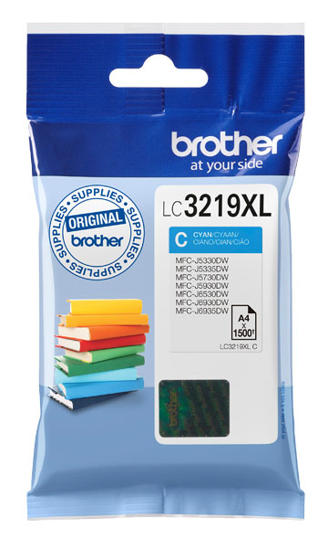 BROTHER Ink Cartridge - Lc3219xlc - High Capacity - 1500 Pages - Cyan