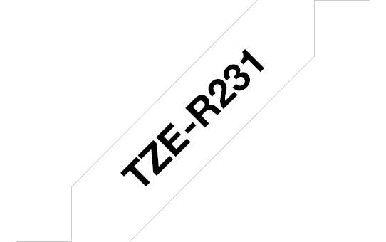 BROTHER Tape Tze-r231 12mm Ribbon Black On White