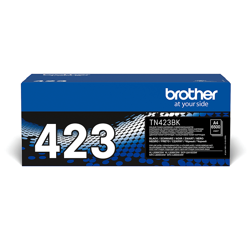 BROTHER Toner Cartridge - Tn423bk - 6500 Pages - Black