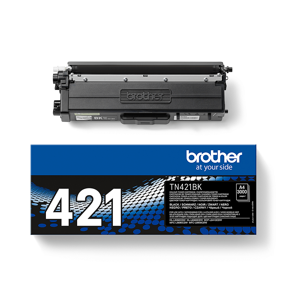 BROTHER Toner Cartridge - Tn421bk - 3000 Pages - Black