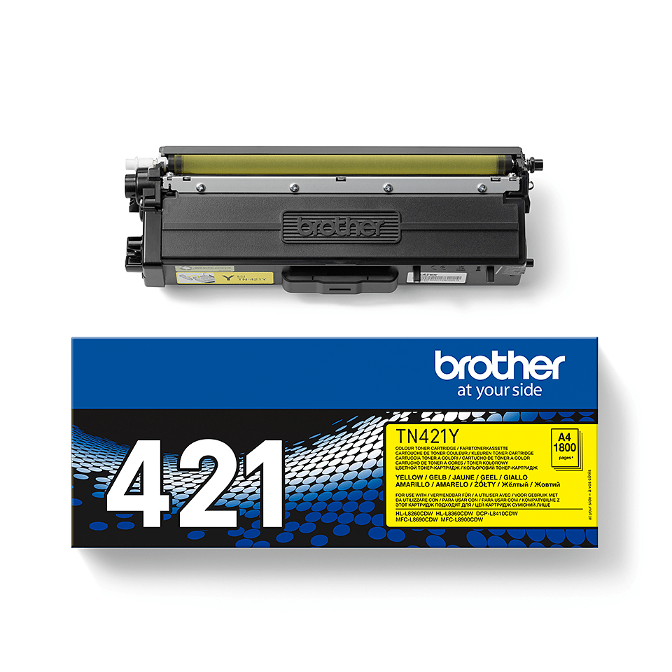 BROTHER Toner Cartridge - Tn421y - 1800 Pages - Yellow