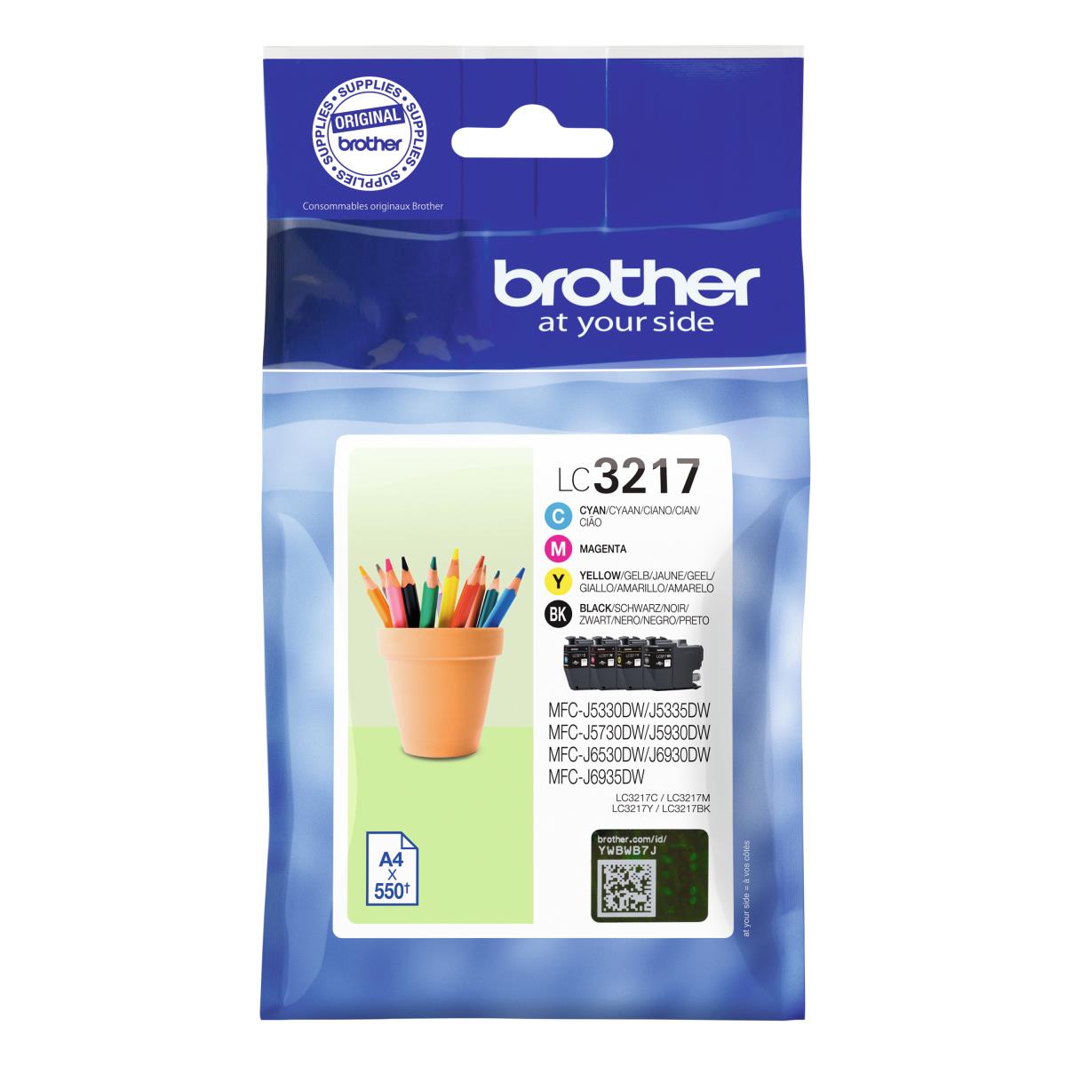 BROTHER Ink Cartridge Value Pack (lc-3217val)