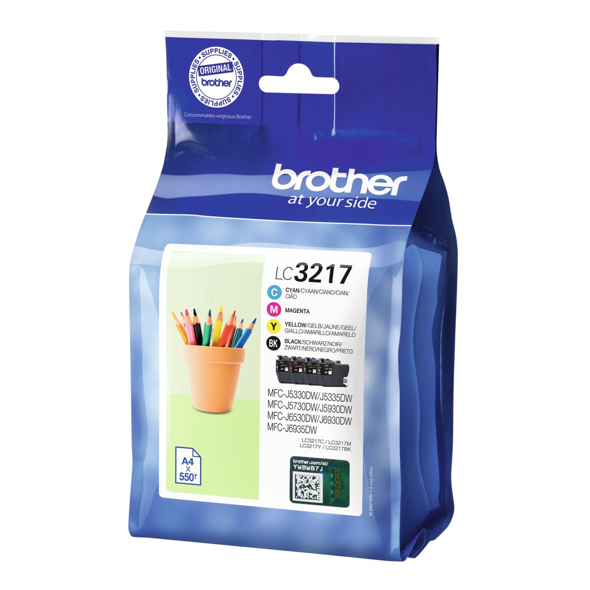 BROTHER Ink Cartridge Value Pack (lc-3217val)