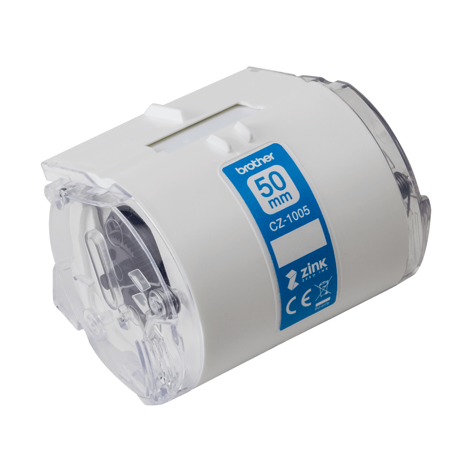 BROTHER Label Roll Cz-1005 Full Colour 5m Continuous 50mm Wide