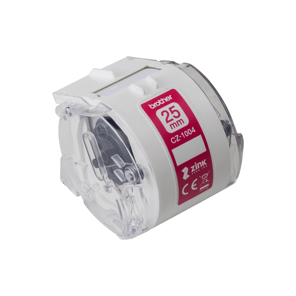 BROTHER Label Roll Cz-1004 Full Colour 5m Continuous 25mm Wide