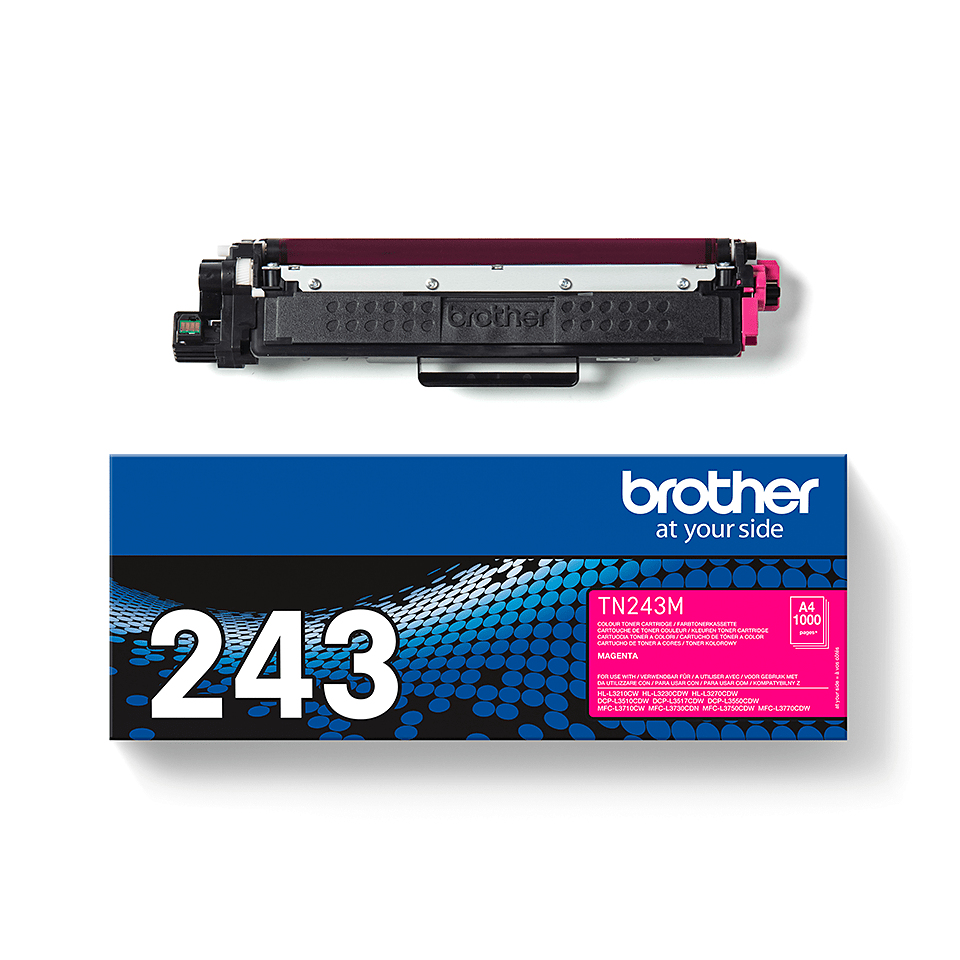 BROTHER Toner Cartridge - Tn243m - 1000 Pages - Magenta