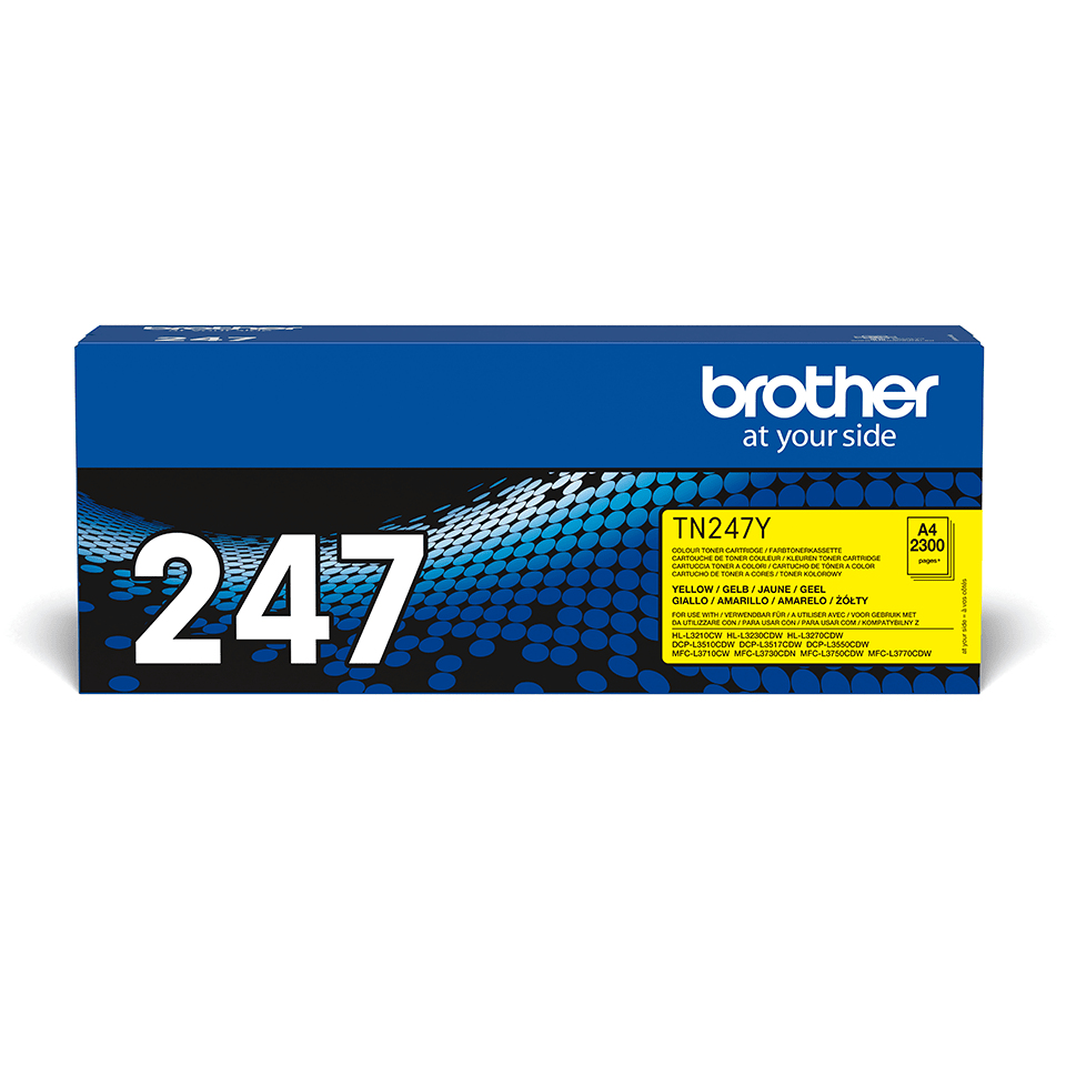 BROTHER Toner Cartridge - Tn247y - 2300 Pages - Yellow