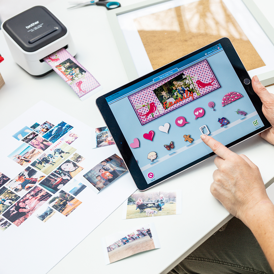 BROTHER Vc500wcr  - Design N Craft Printer - Zink Zero-ink - 50mm - USB / Wi-Fi