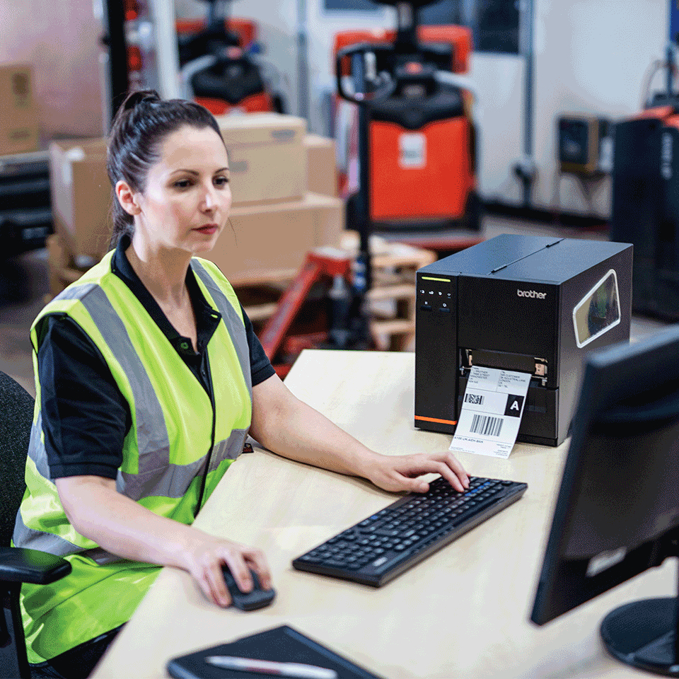 BROTHER Tj-4021tn - Industrial Label Printer - Thermal Transfer - 107mm - USB / Serial / Ethernet - 203dpi