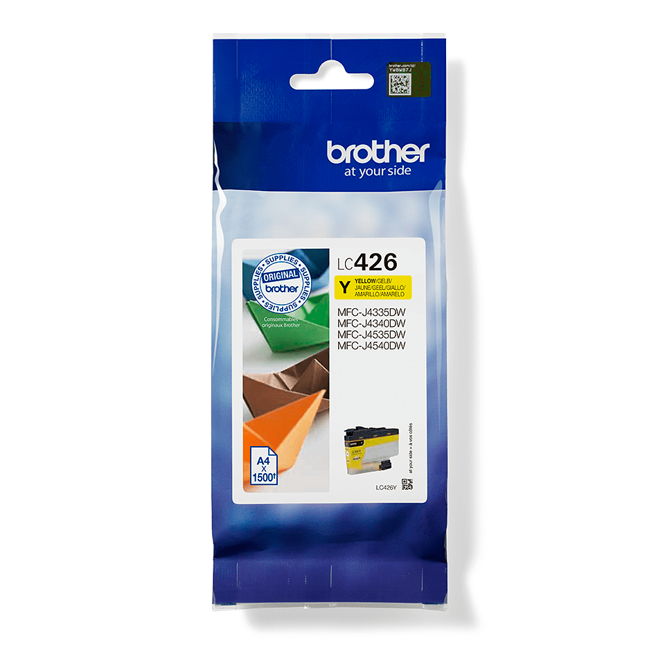 BROTHER Ink Cartridge - Lc426y - High Capacity - 1500 Pages - Yellow