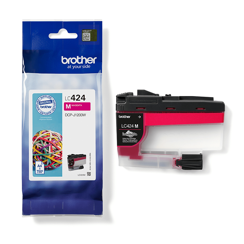 BROTHER Ink Cartridge - Lc424m  - 750 Pages - Magenta