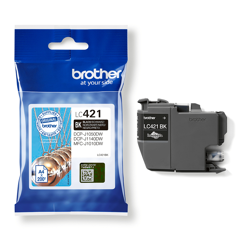 BROTHER Ink Cartridge - Lc-421bk - 200 Pages - Black